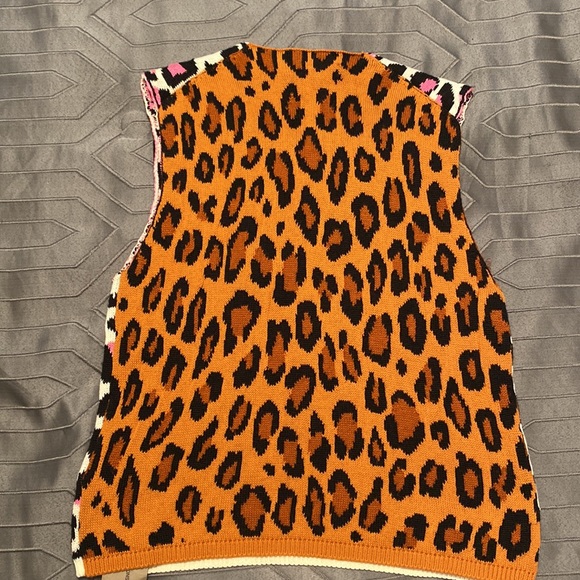 COMME des GARÇONS leopard print sweater vest - Picture 4 of 4
